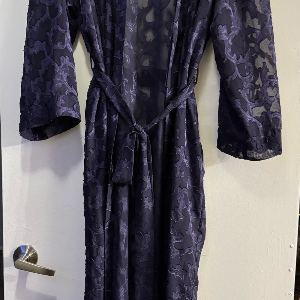 Victoria's Secret Deep purple Lace Robe